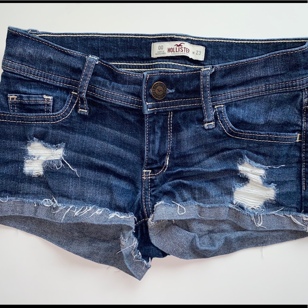 Hollister Dark Wash Denim Shorts